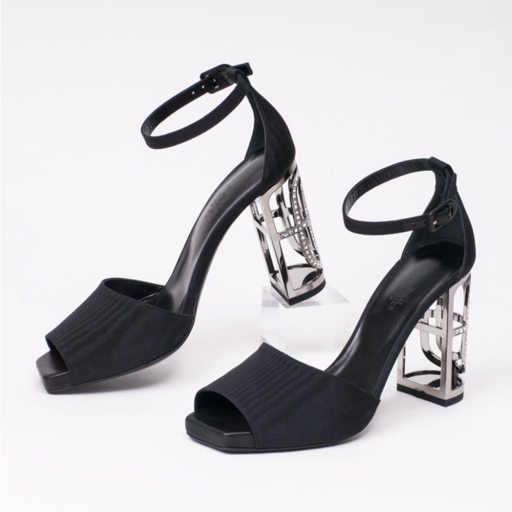 Hermes Noir Audace 90 women Sandal